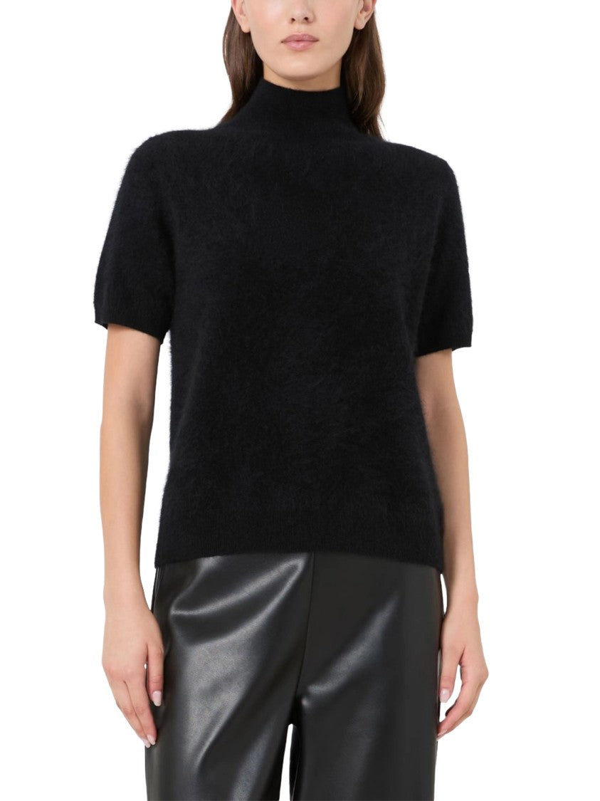 Max Mara Short-Sleeved High-Neck Sweater