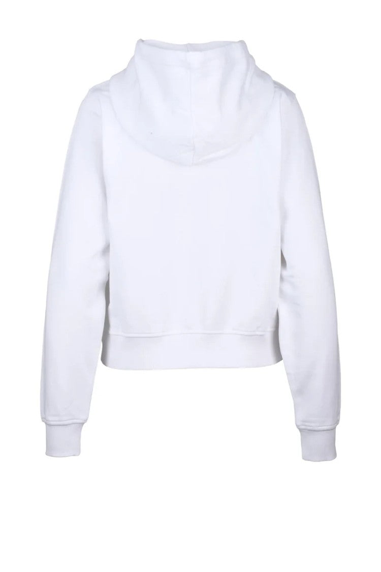 Diesel White Cotton Women's Cropped Sweatshirt