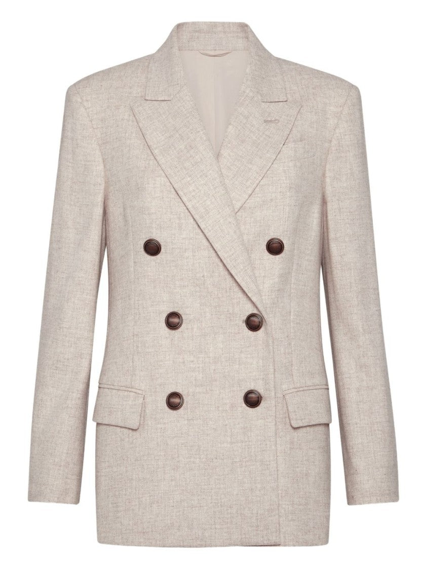 Brunello Cucinelli Double-Breasted Wool Jacket