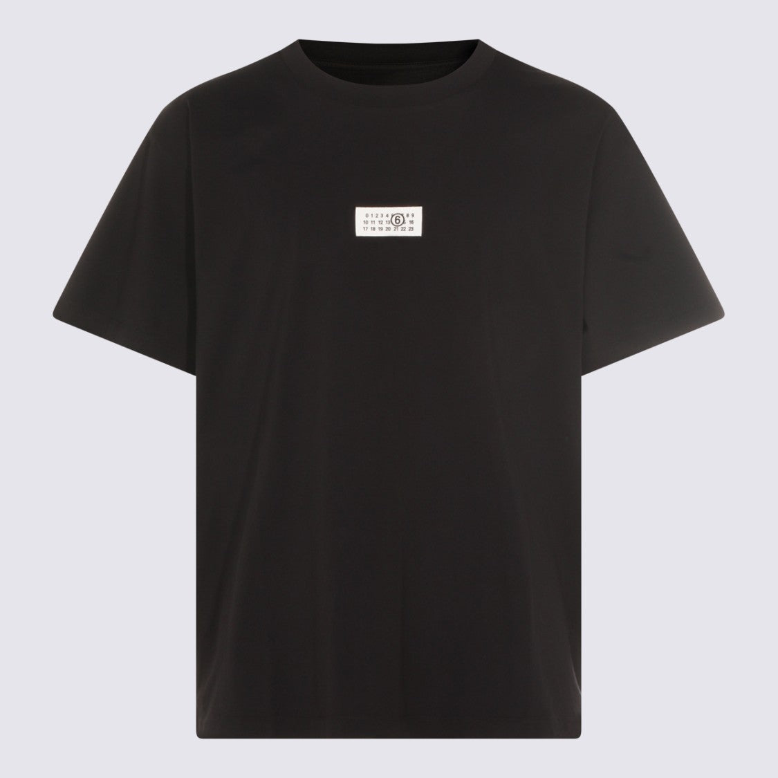 Mm6 By Maison Margiela Black Cotton T-Shirt