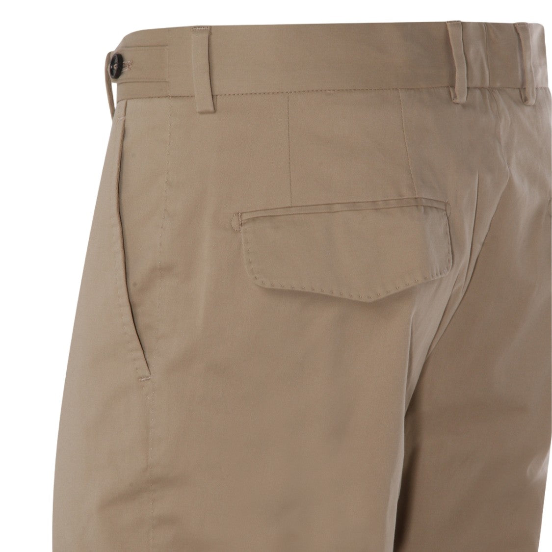 Dolce & Gabbana Tailored Beige Trousers With Button Details