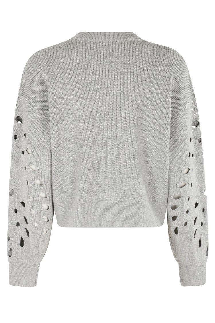 Ulla Johnson Boxy Grey Melange Vanessa Pullover