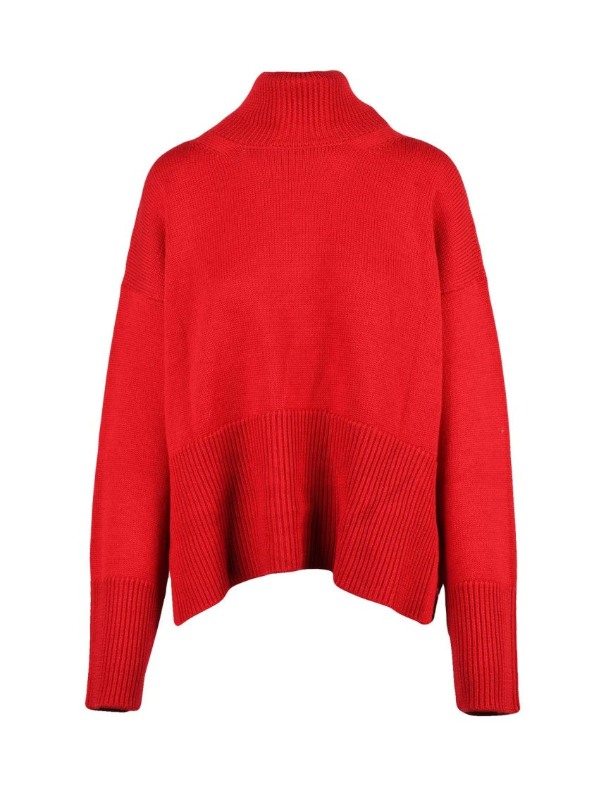 Dondup Asymmetrical High Neck Sweater