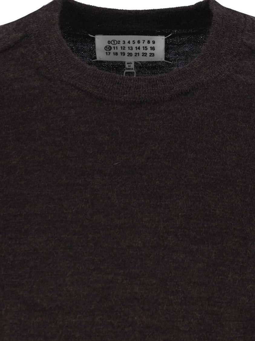 Maison Margiela Wool Crewneck Sweater – Black