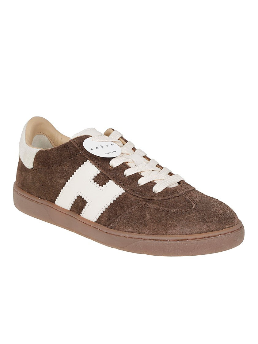 Hogan Brown Cool Suede Sneakers