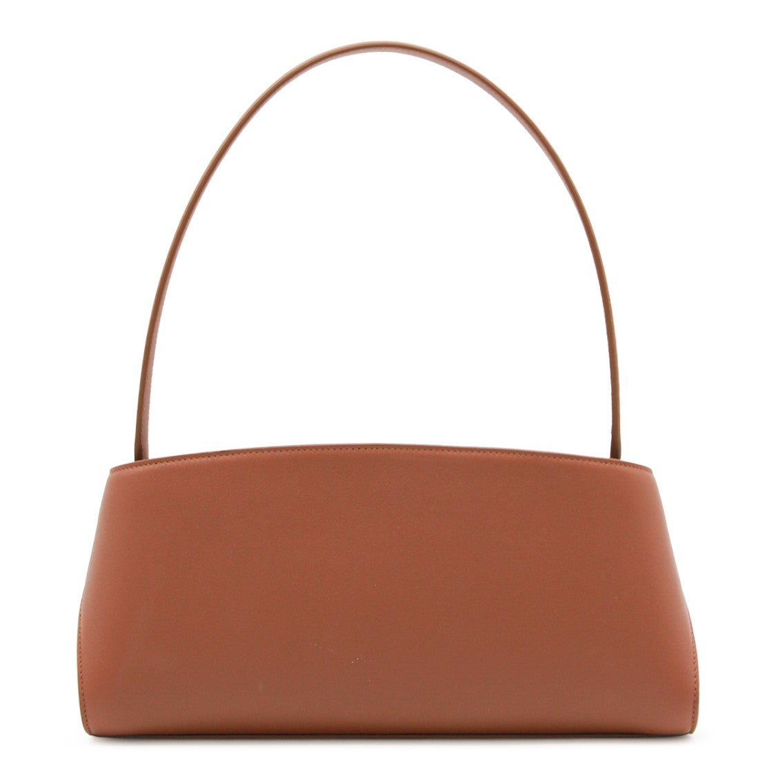 Ferragamo Hug Mini Shoulder Bag In Smooth Brown Leather