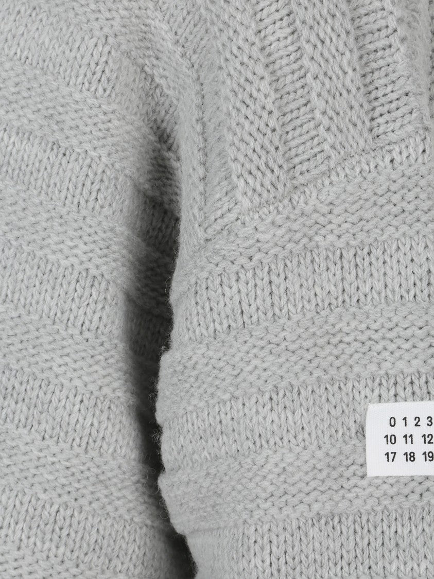 Mm6 By Maison Margiela Open Sweater With Logo