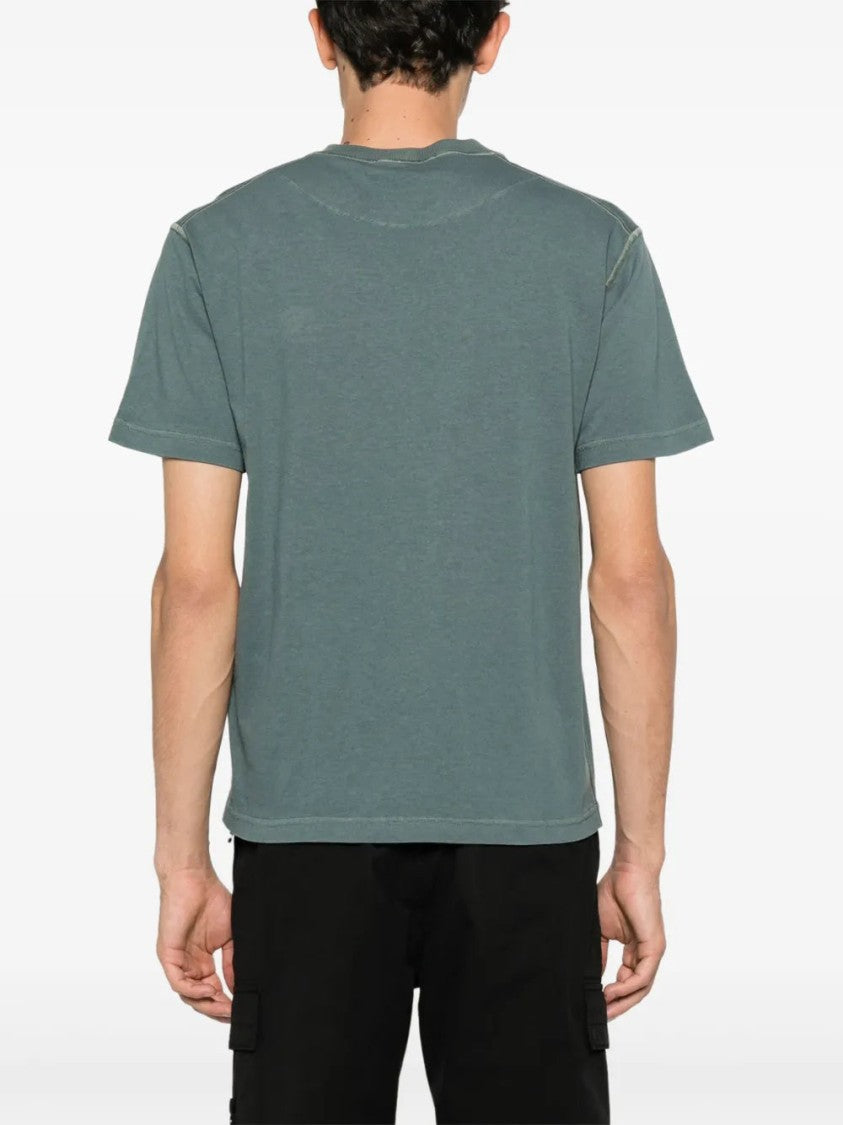 Stone Island Fissato-Effect Organic-Cotton T-Shirt