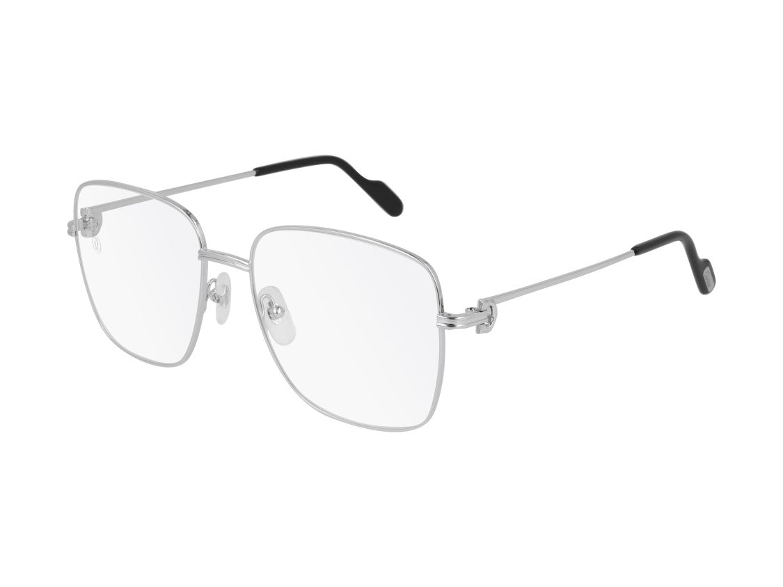 Cartier Gold Ct0253o Metal Square Eyeglasses