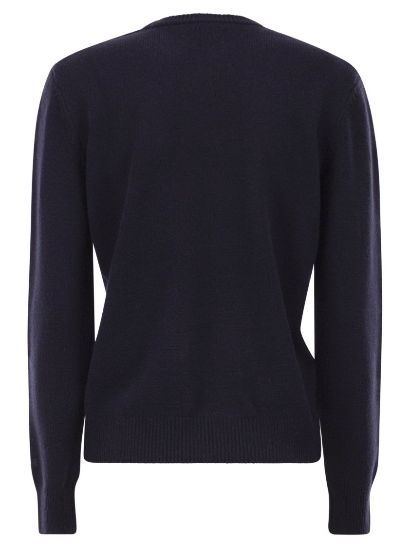 Mc2 Saint Barth New Queen - Wool-Blend Jumper With Embroidery