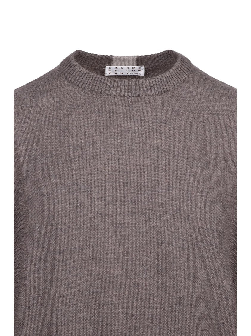 Cashmere Company P. Crew Neck Sweater In Extrafine Merino Wool