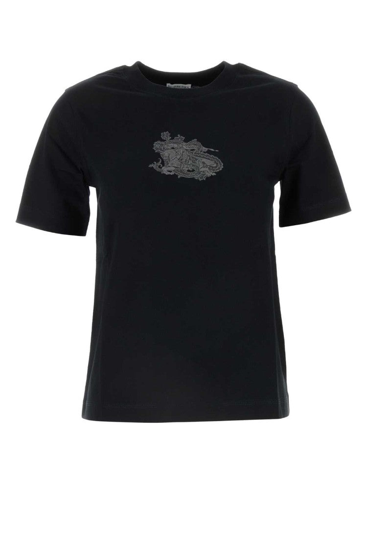 Burberry Black Cotton T-Shirt