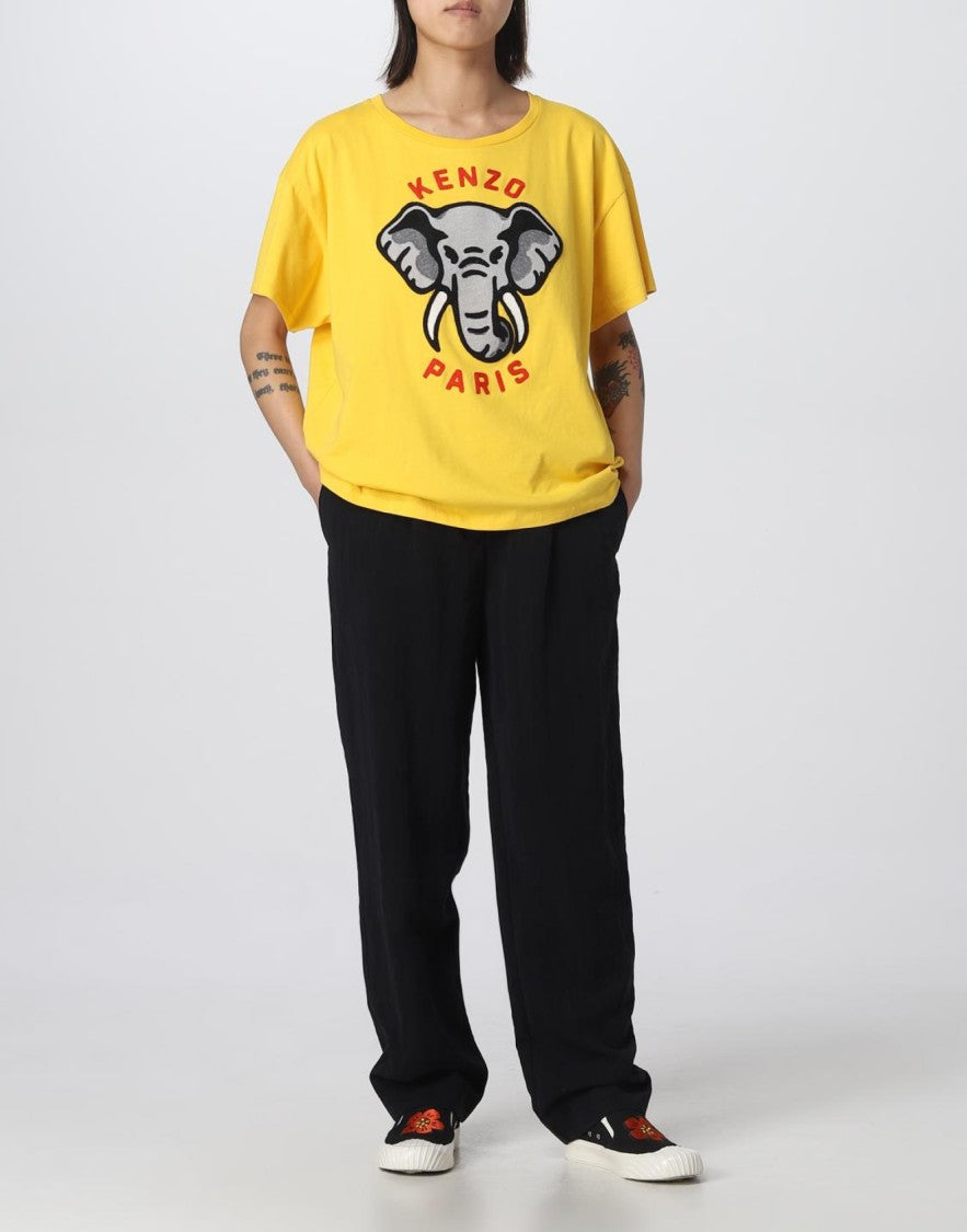 Kenzo Elephant Logo Relaxed Fit T-Shirt