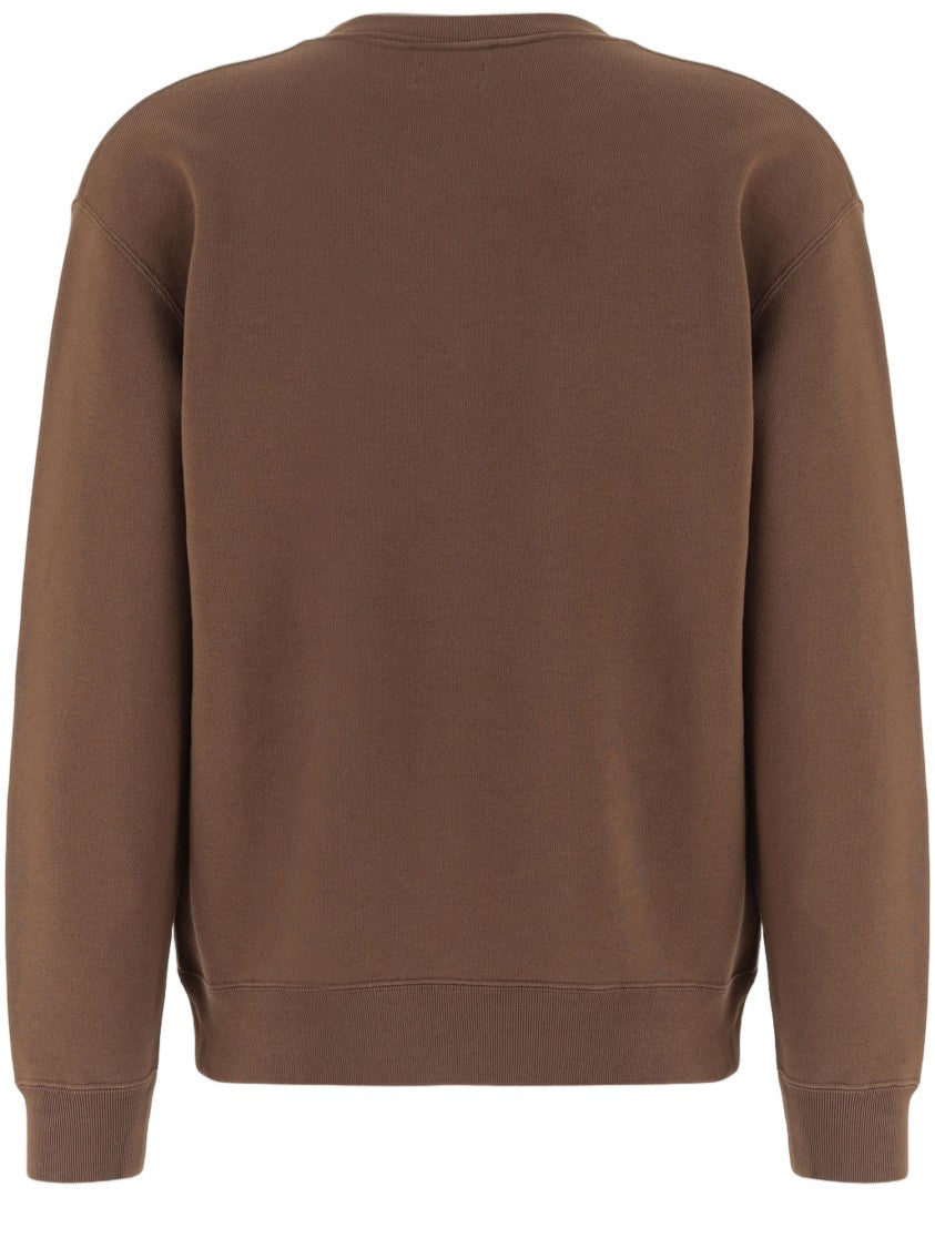 J. W. Anderson Brown Cotton Relaxed Embroidered Sweater