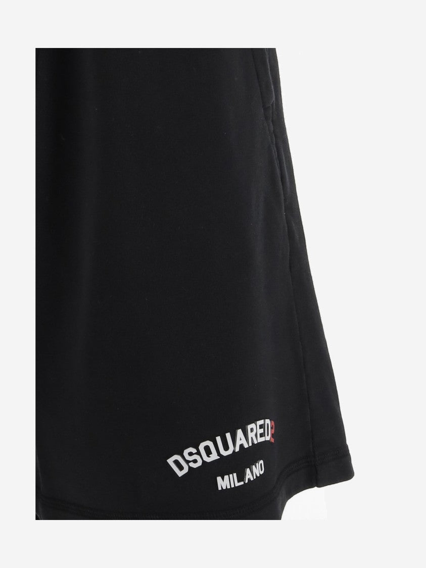 Dsquared2 Cotton Short Pants With Logo