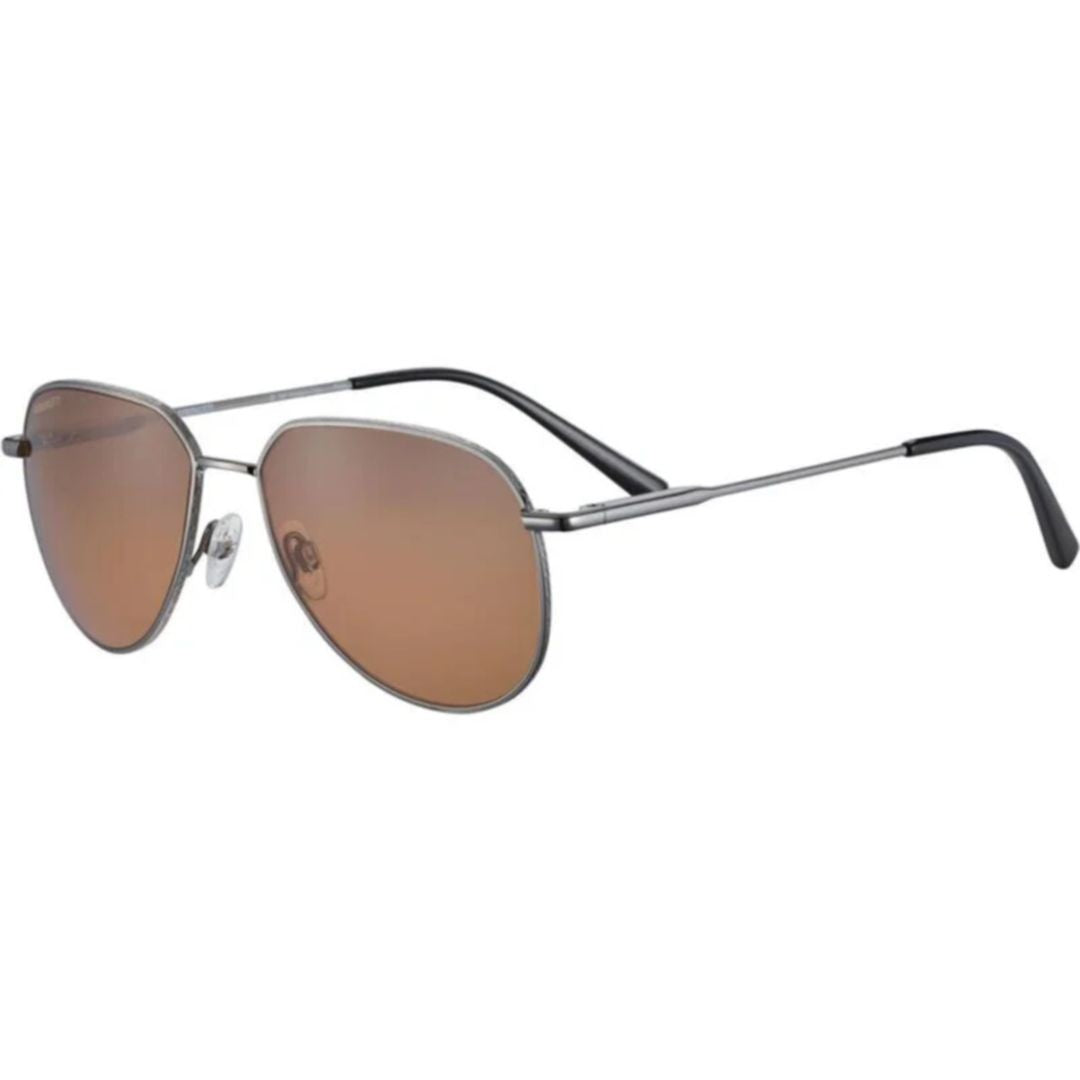 Serengeti Haywood Aviator Sunglasses With Silver Metal Frame