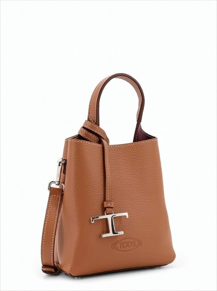 Tod's Textured Calf Leather Tote Bag