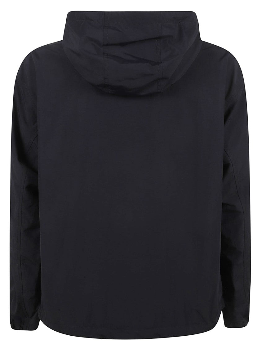 Burberry Black Coat With Zip-Up Front