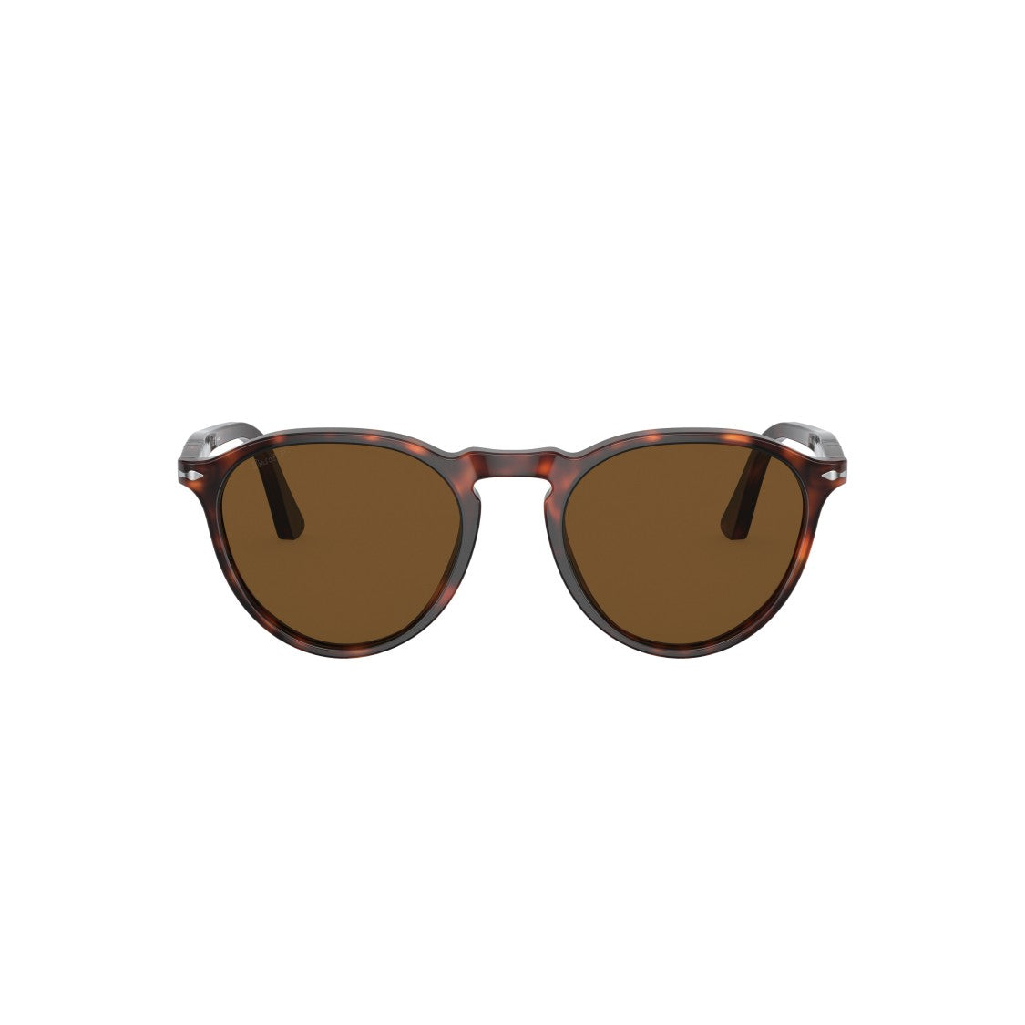 Persol Tortoiseshell 0Po3286s Round Acetate Sunglasses