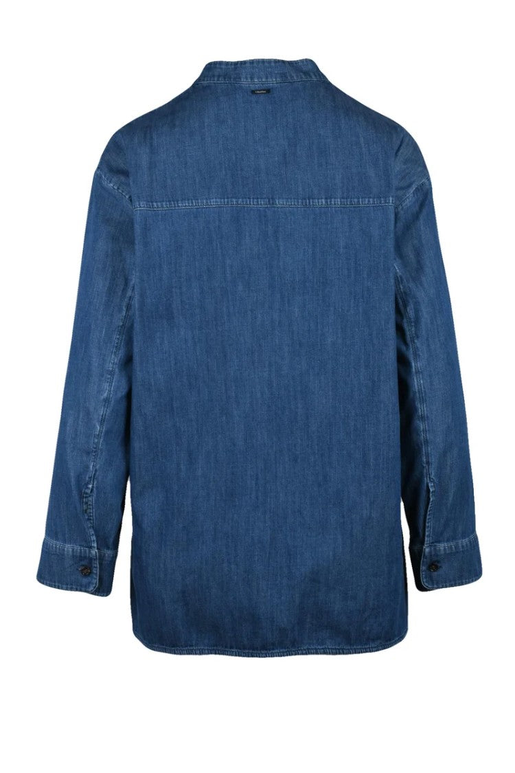 Max Mara Korean Collar Cotton Shirt