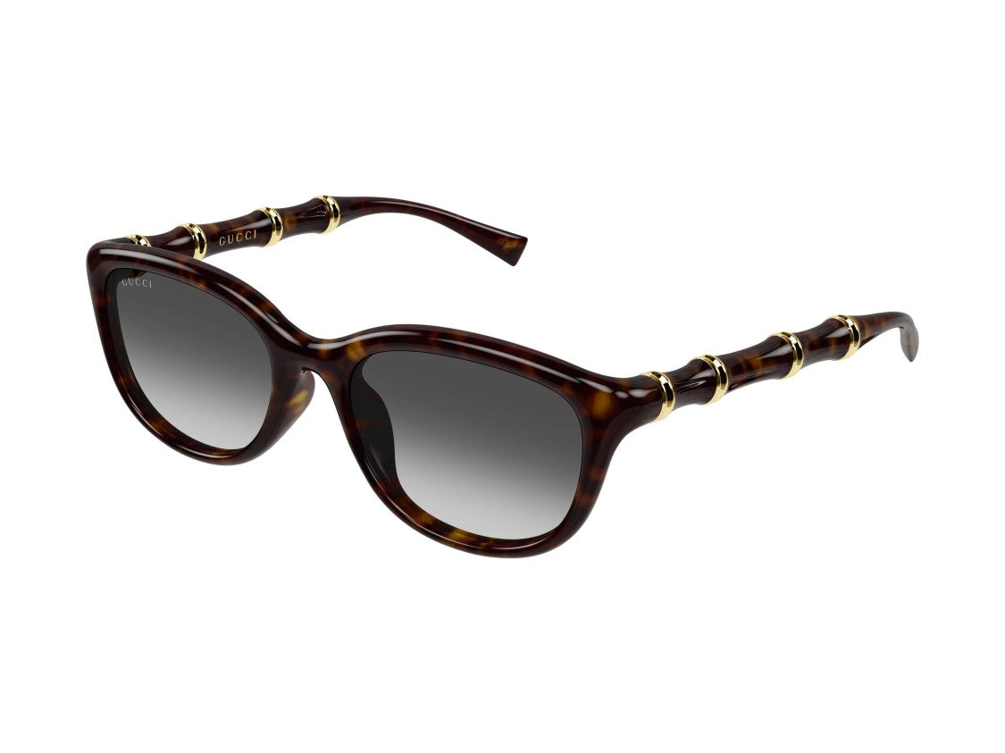 Gucci Gg2062sa Bamboo Tortoiseshell Oversized Square Sunglasses