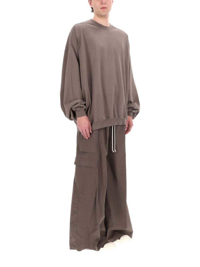 Drkshdw By Rick Owens Black Jumbo Belas Cotton Cargo Pants