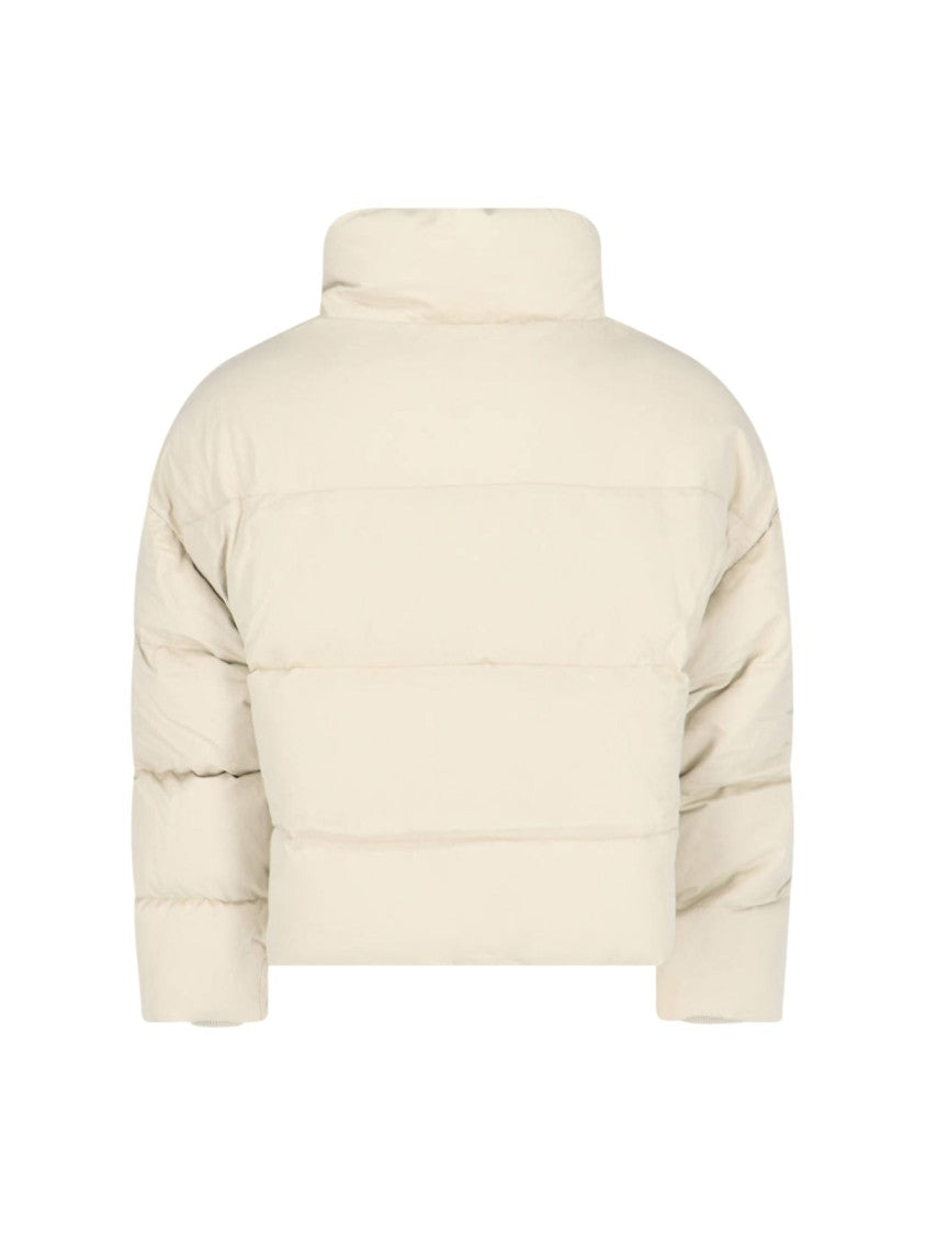 Entire Studios "Mml" Down Jacket In Cream Cotton