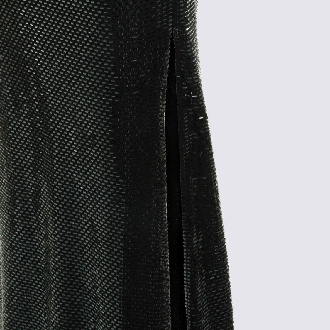 Self-Portrait One-Shoulder Black Sequin Evening Dress With Draped Neckline