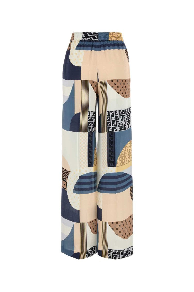 Fendi Printed Crepe Pyjama Pant