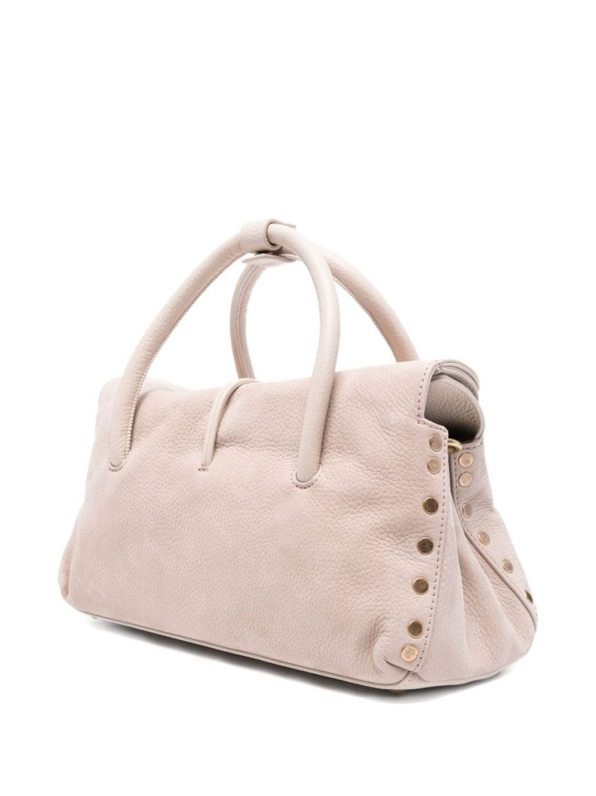 Zanellato Structured Beige Vitello Leather Handbag