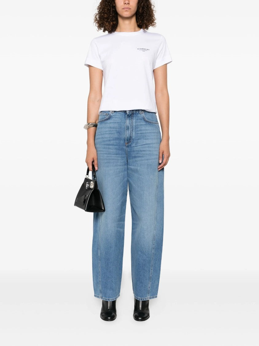 Givenchy Regular Cotton Back Logo Stamp T-Shirt