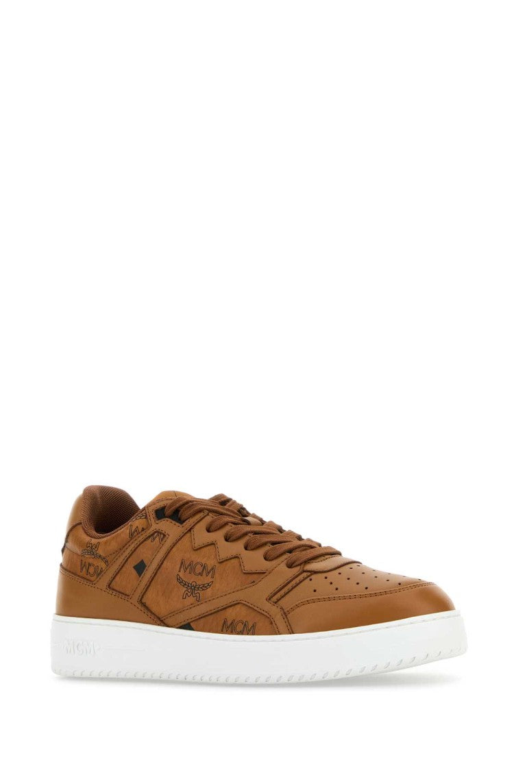 Mcm Printed Canvas Terrain Sneakers
