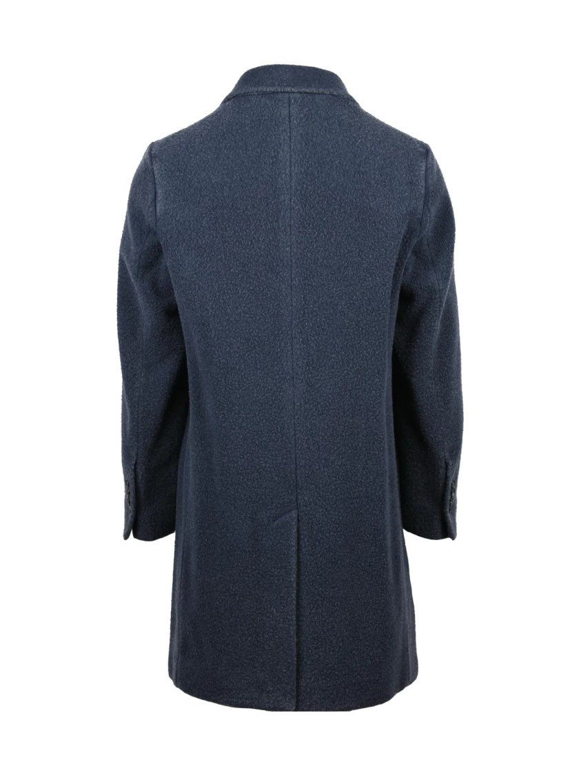 Circolo 1901 Navy Blue Virgin Wool-Blend Coat