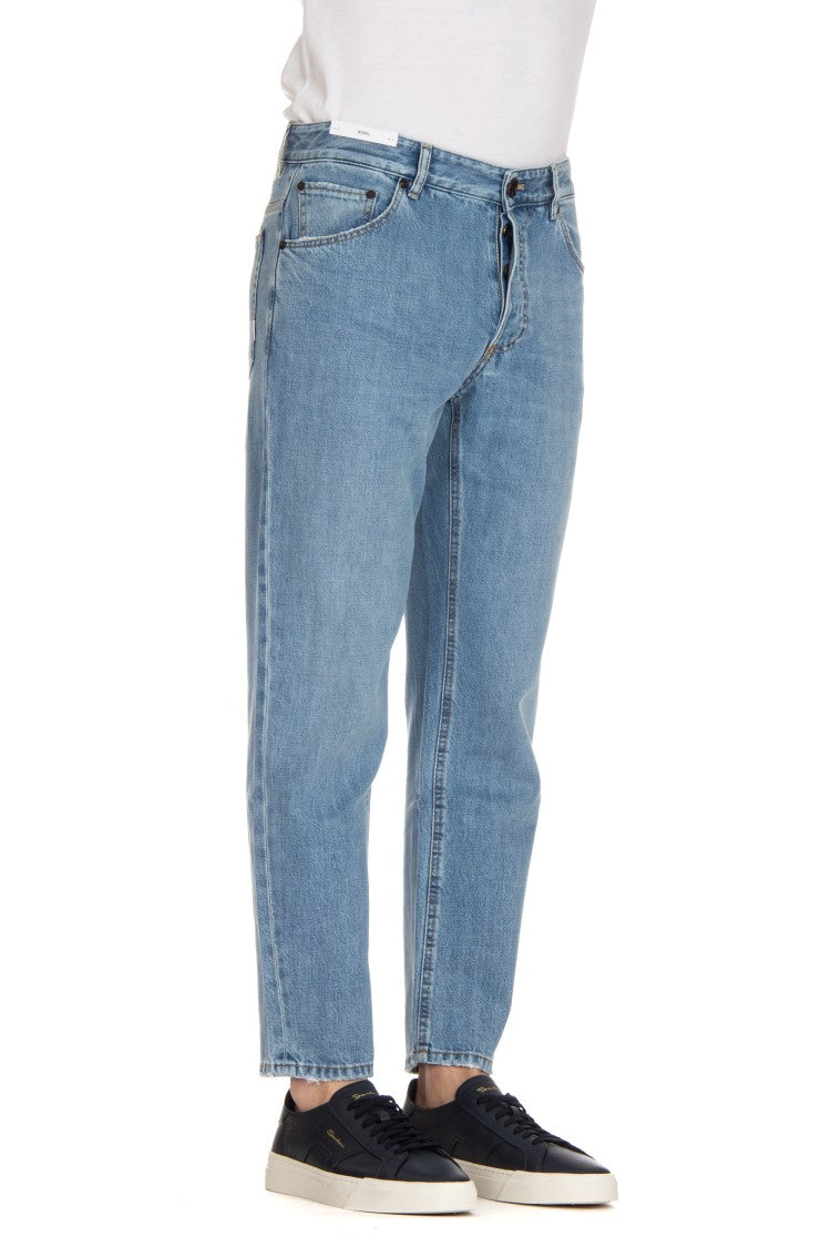 Pt Denim Light Wash Cotton-Lyocell Rebel Fit Jeans