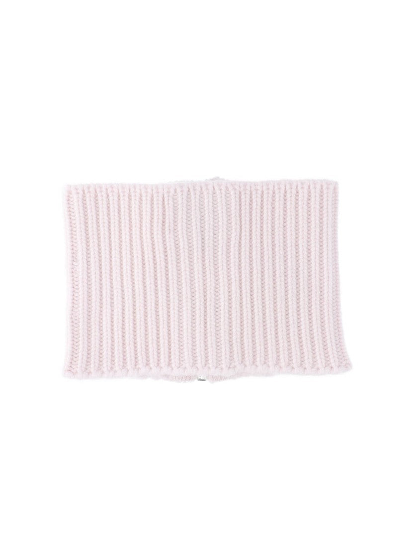 Sa Su Phi Ribbed Knit Scarf With Zipper Closure