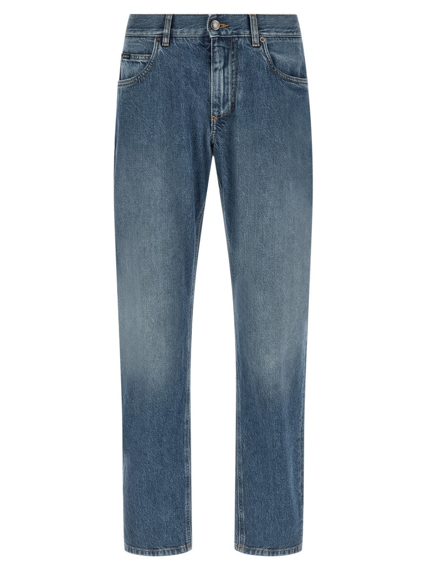 Dolce & Gabbana Heraldic Embroidery Jeans