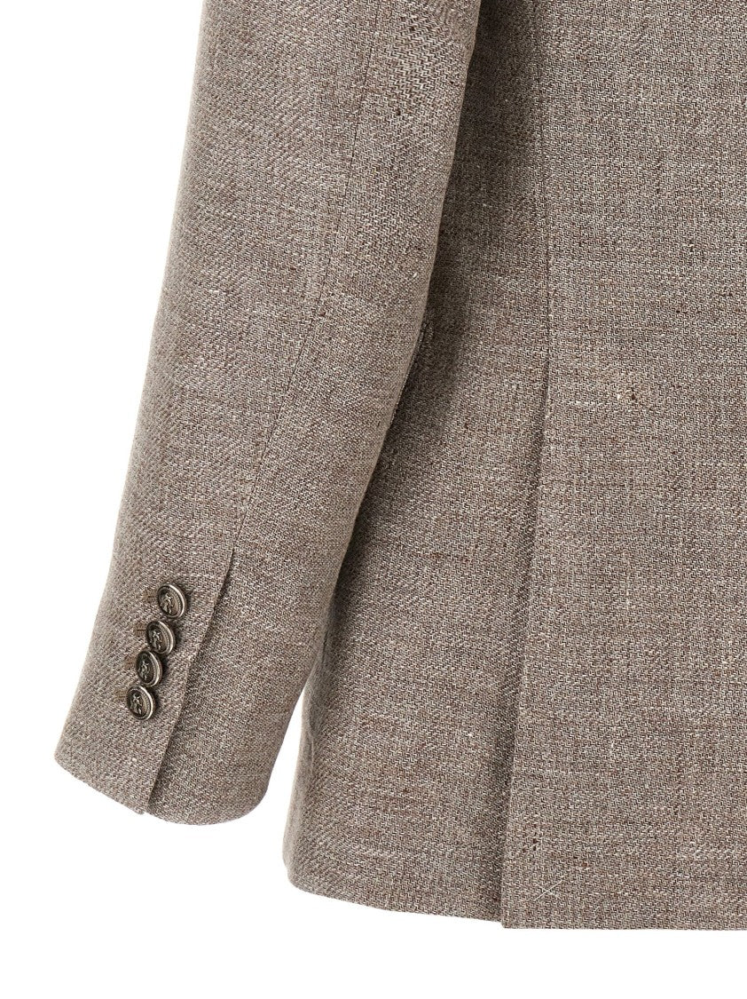 Brunello Cucinelli Diagonal Deconstructed Blazer