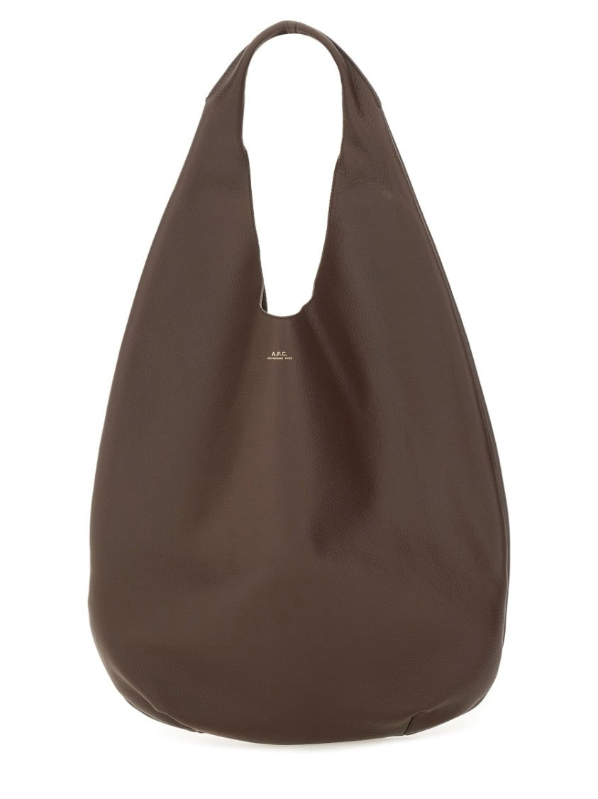 A.P.C. Le Neige Slouchy Leather Shoulder Bag
