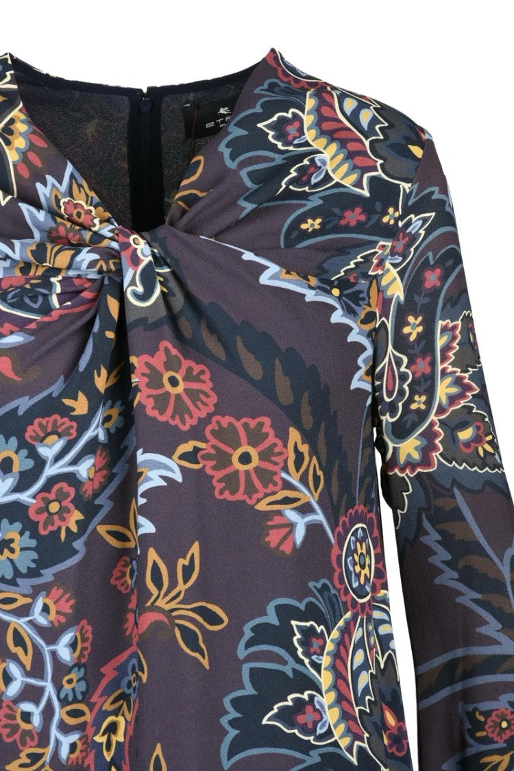 Etro Longuette Dress Viscose Stretch - Multicolor