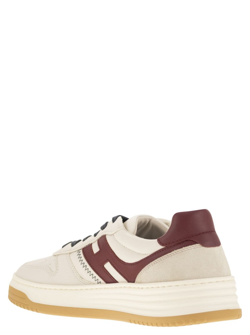 Hogan H630 - Leather Lace-Up Trainers