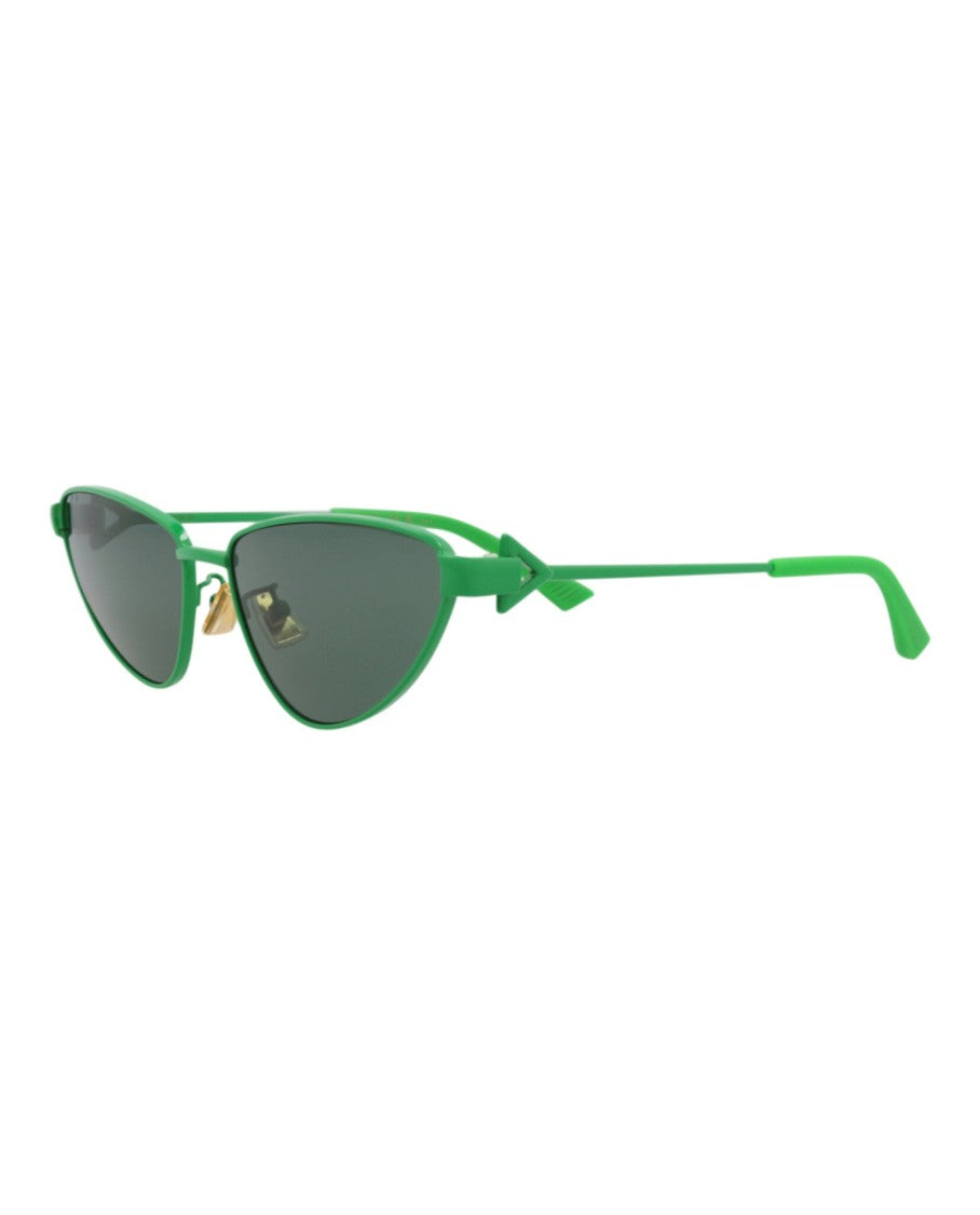 Bottega Veneta Cat Eye-Frame Metal Sunglasses With Striking Design