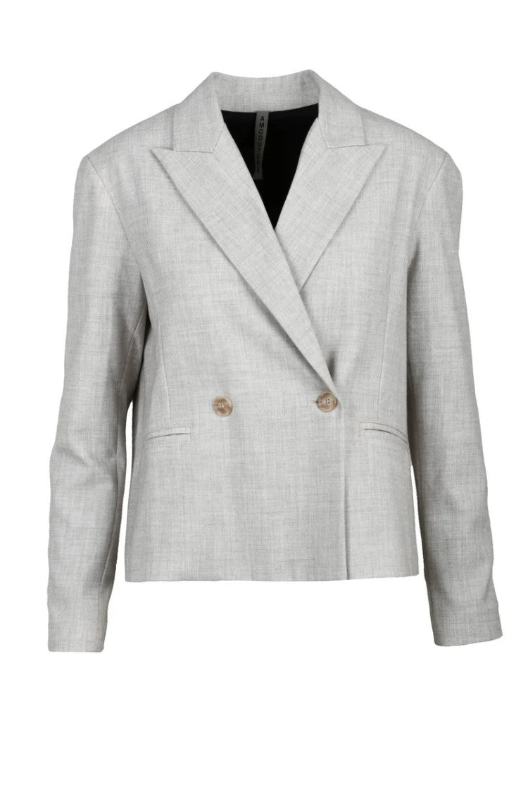 A.M.Couture Double-Breasted Jacket - Beige