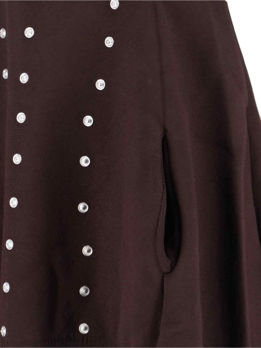 Coperni "Snap" Midi Dress Brown