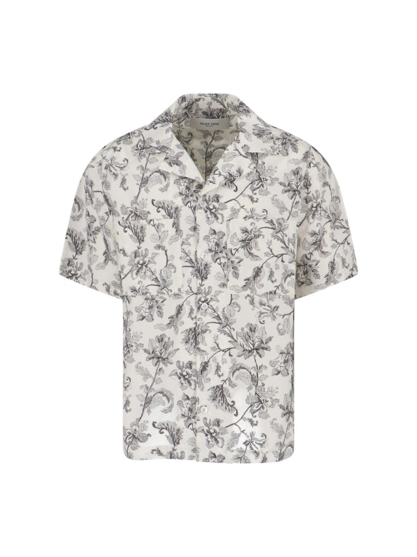 Golden Goose Crisp White Button-Down Shirt With Structured Collar