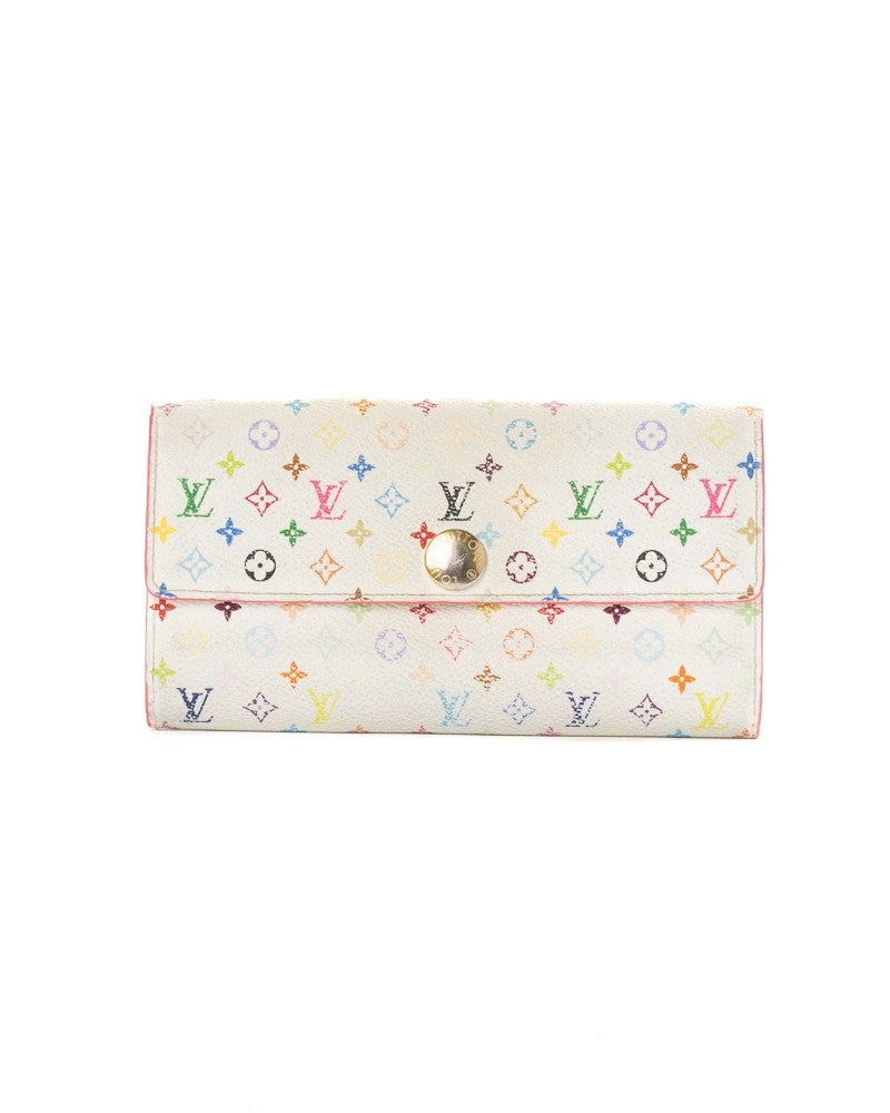 Louis Vuitton White Monogram Sarah Wallet