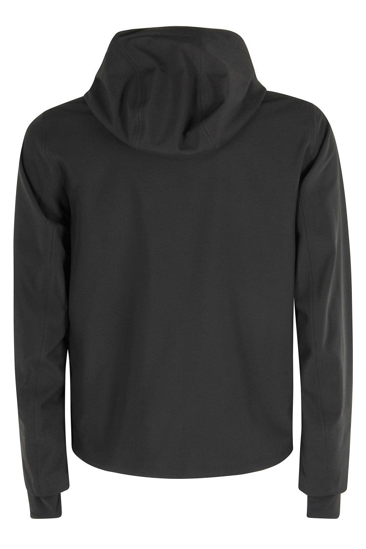 K-Way Fitted Black Water-Repellent Jacket With Adjustable Hem