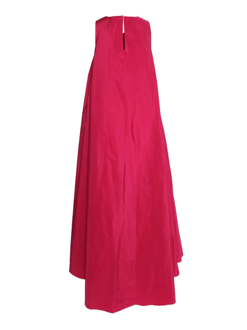 P.A.R.O.S.H. Floor-Length Sleeveless Dress With High Neckline