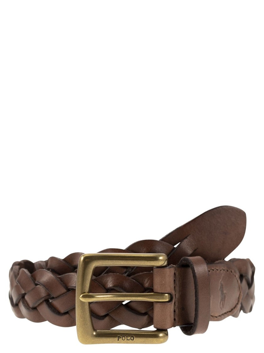 Polo Ralph Lauren Braided Calfskin Belt