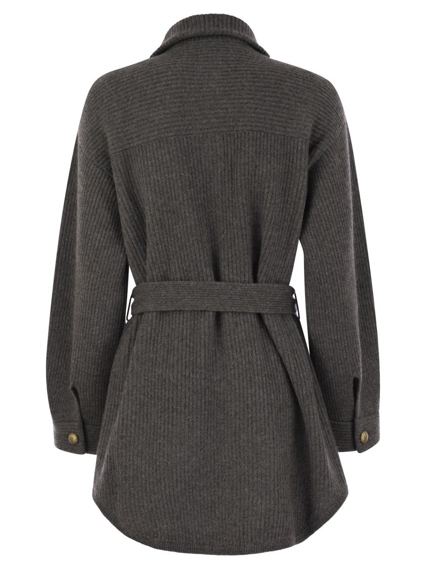 Brunello Cucinelli Cardigan In Virgin Wool, Cashmere