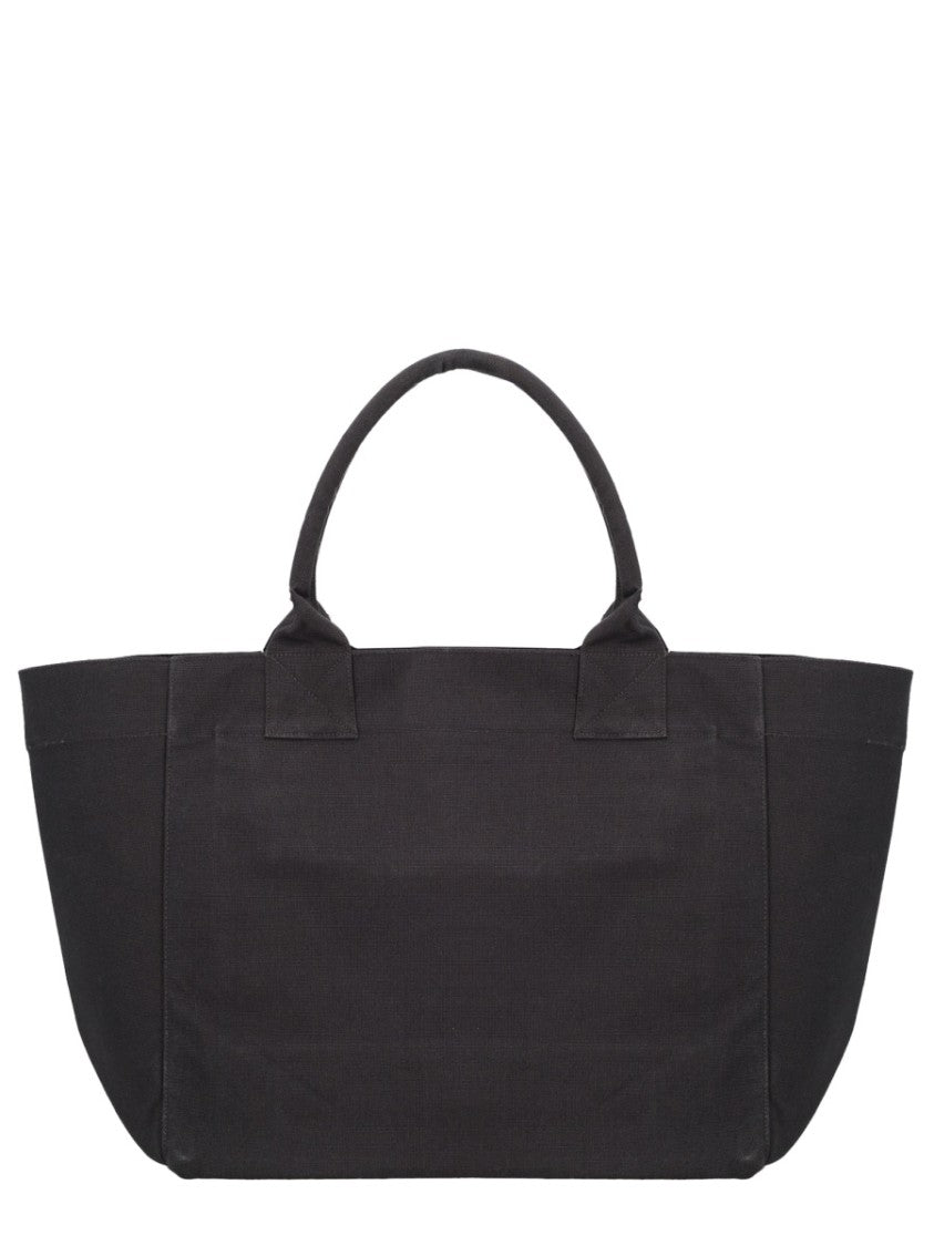 Ganni Cherry Recycled Cotton Wide Tote Bag